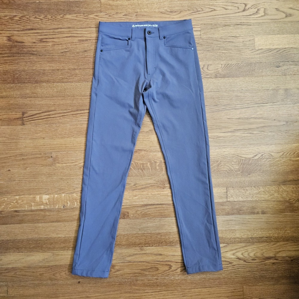 Western Rise Gray Diversion Pant 30 x 32 Classic 5 Pocket Travel Pants